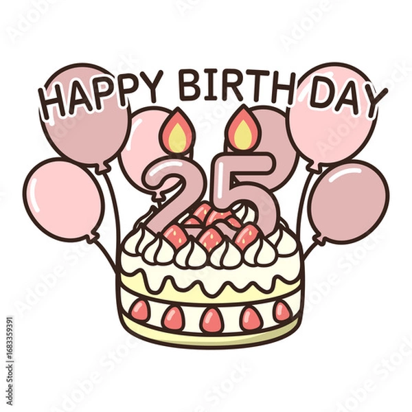 Fototapeta 誕生日ケーキ