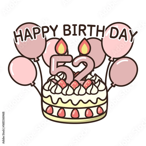 Fototapeta 誕生日ケーキ