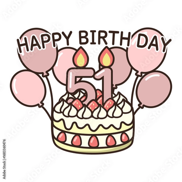 Fototapeta 誕生日ケーキ