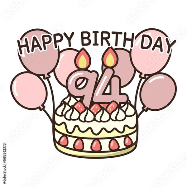 Fototapeta 誕生日ケーキ