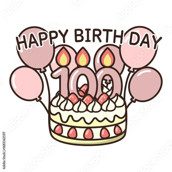 Fototapeta 誕生日ケーキ