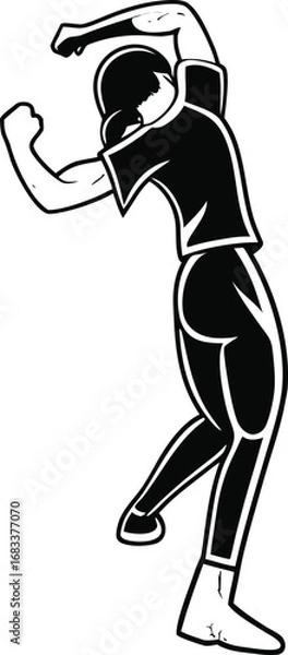 Fototapeta ice hockey player vector