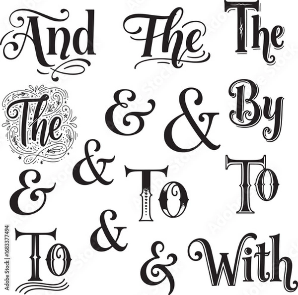 Fototapeta hand drawn alphabet