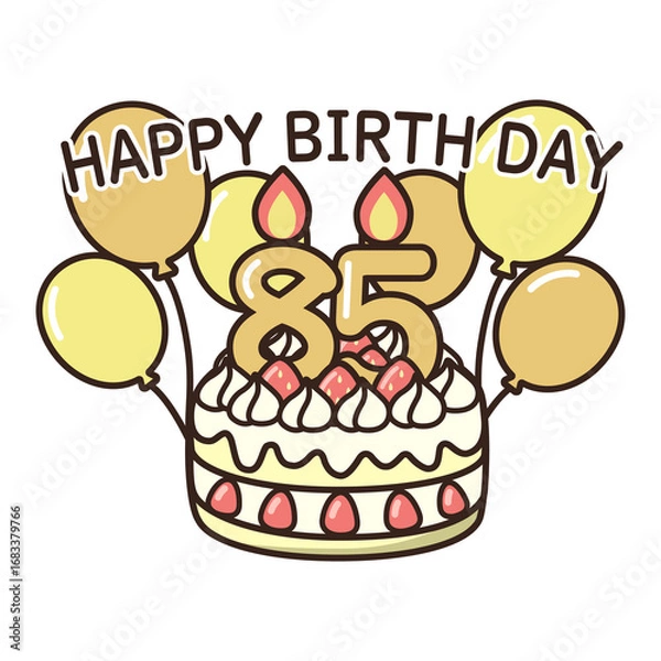 Fototapeta 誕生日ケーキ