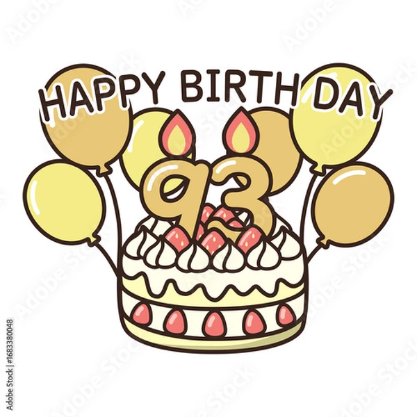 Fototapeta 誕生日ケーキ