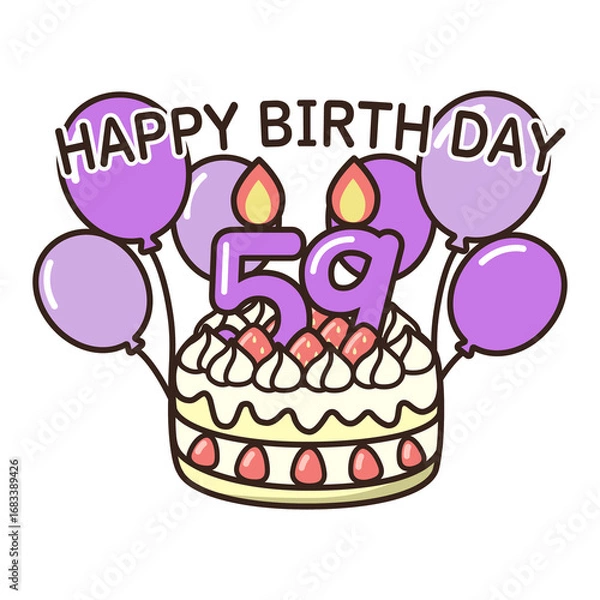 Obraz 誕生日ケーキ