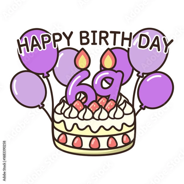 Obraz 誕生日ケーキ