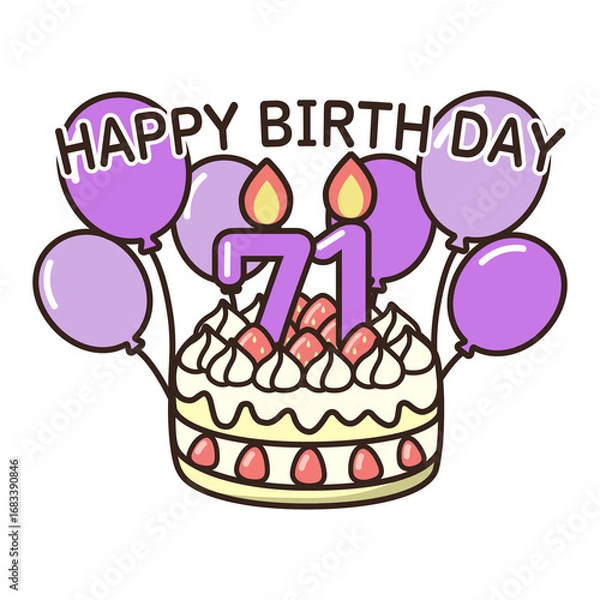 Obraz 誕生日ケーキ