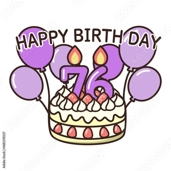 Obraz 誕生日ケーキ