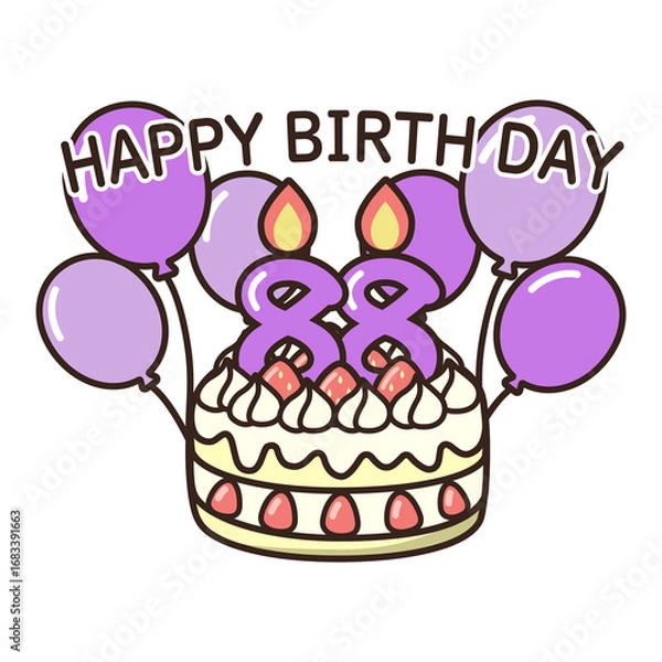 Obraz 誕生日ケーキ