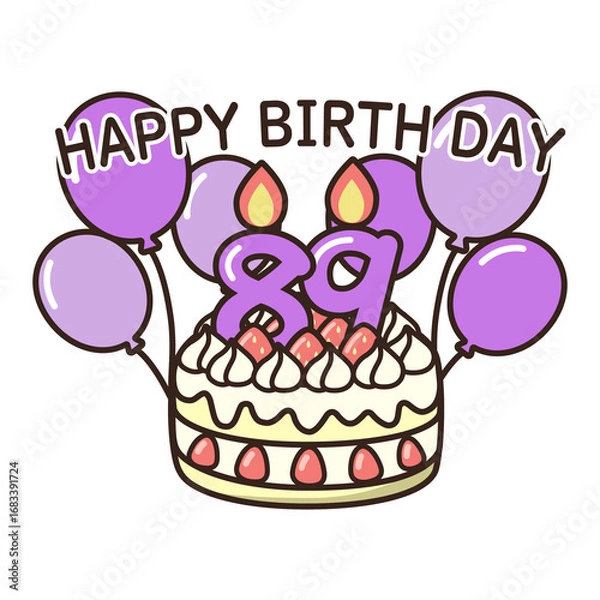 Obraz 誕生日ケーキ