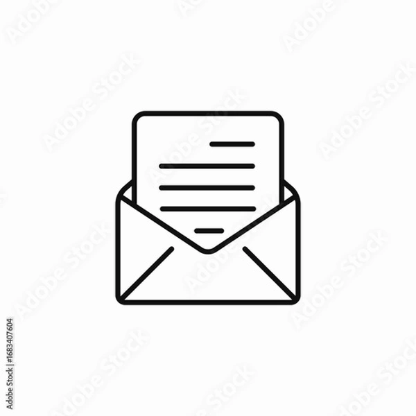 Fototapeta email draft icon icon sign vector