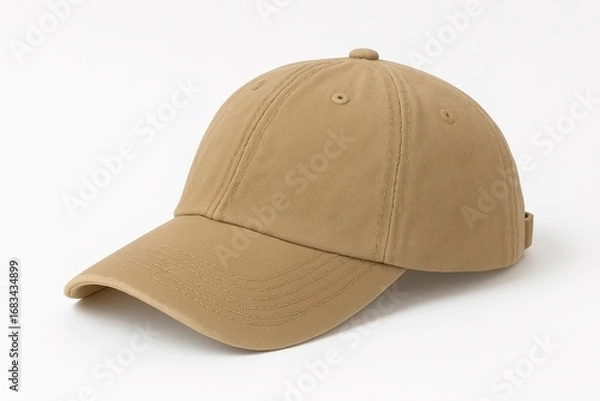 Fototapeta Classic Cap: A stylish cap, meticulously photographed, showcasing a timeless design perfect for casual wear and outdoor activities.
