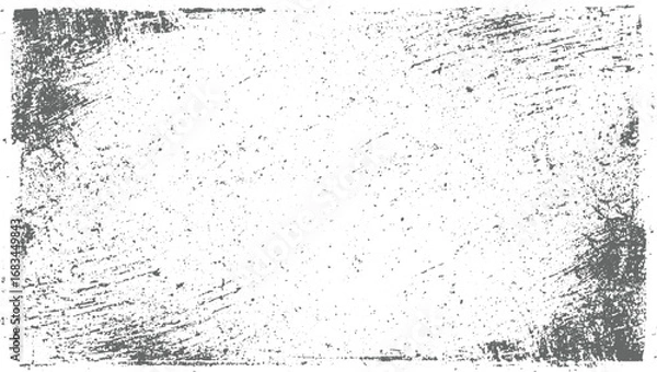 Fototapeta Grunge frame noise texture vector design on transparent background