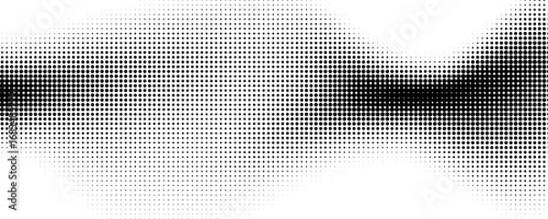 Fototapeta Black and white abstract halftone background with dotted pattern design