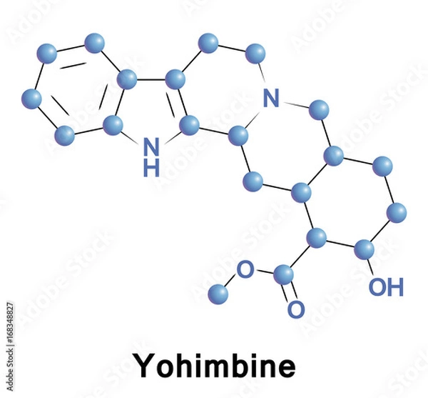 Fototapeta Yohimbine indole alkaloid