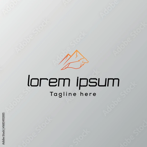 Obraz minimalist logo template