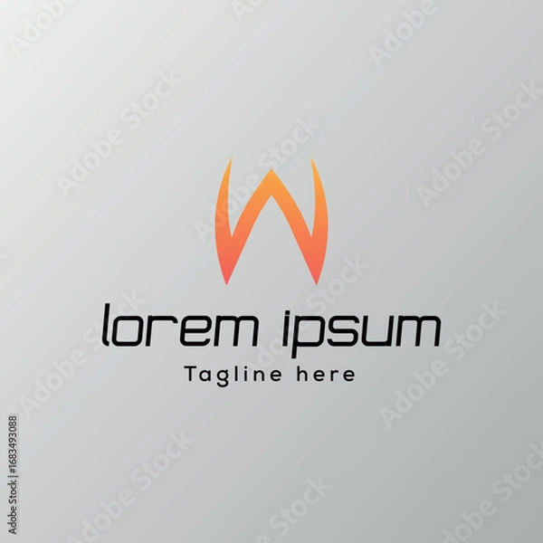 Obraz minimalist logo template