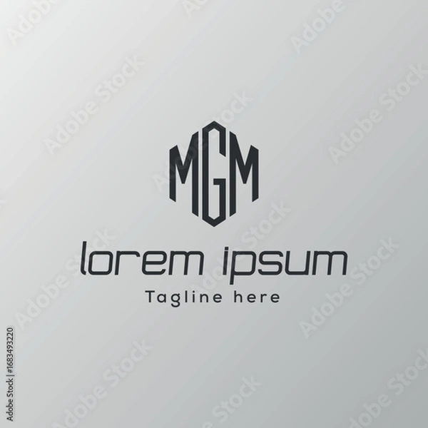 Obraz minimalist logo template