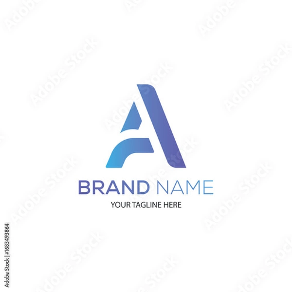 Obraz minimalist logo template