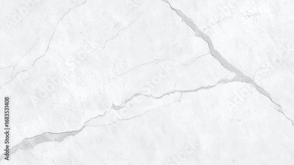 Fototapeta White wall with linen like subtle texture and visible cracks creating abstract pattern, offering modern and minimalistic background with natural imperfections