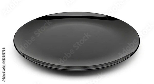 Obraz black plat isolated on white