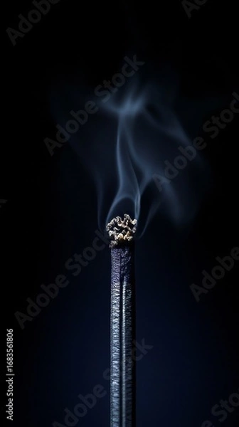 Obraz Incense Burning in Dark Background
