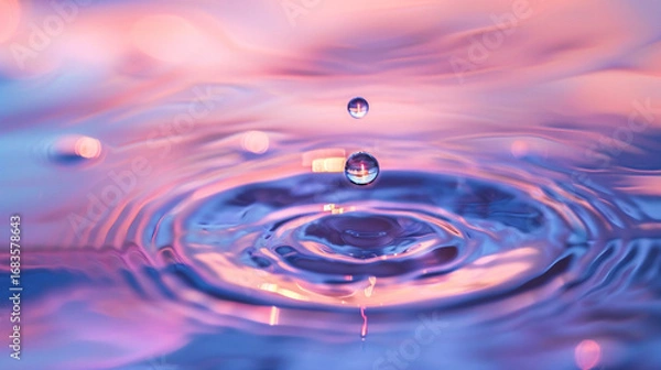 Obraz water drop splash