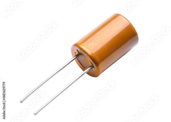 Obraz Capacitor isolated on white background