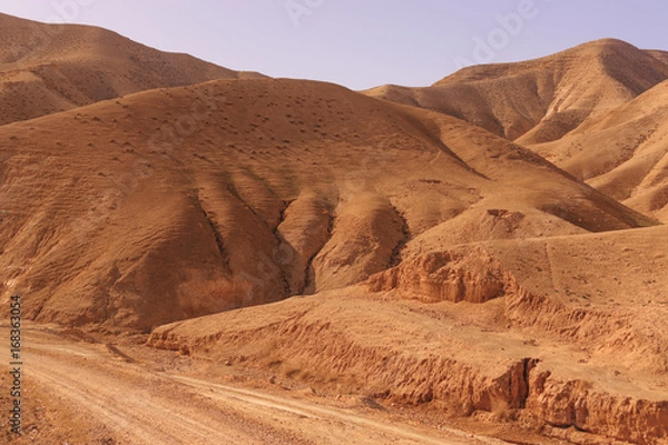 Obraz The sand desert - the sea level in Israel