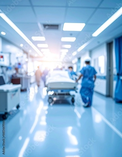 Obraz hospital corridor in hospital