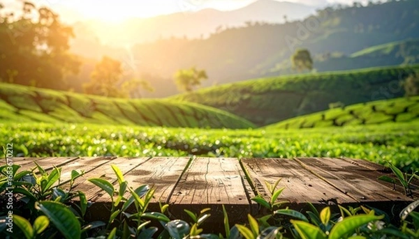 Obraz Green field valley