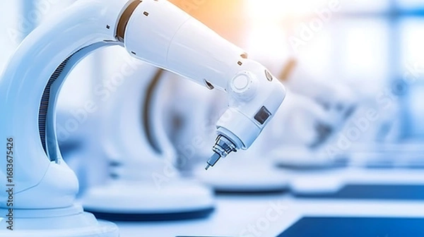 Obraz Robotic Arm in a High-Tech Laboratory Setting