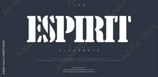 Obraz modern stylish capital alphabet letter logo design