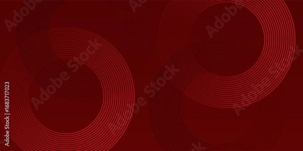 Fototapeta Red abstract background. Dynamic shapes modern wallpaper simple design