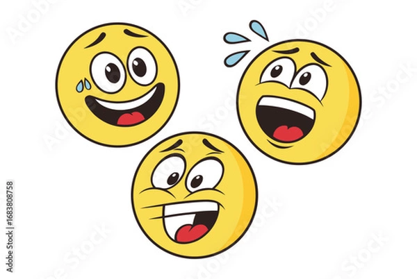 Obraz Emoji big set. Vector
