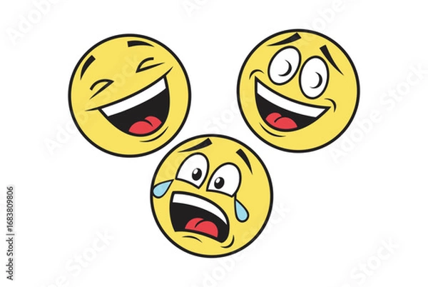Obraz Emoji big set. Vector