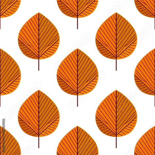 Obraz autumn leaves seamless pattern