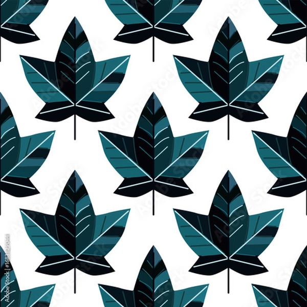 Obraz autumn leaves seamless pattern
