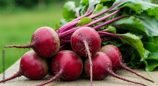 Obraz Fresh Red Beetroots Harvest