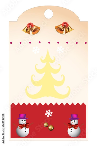 Fototapeta Merry Christmas and happy new year