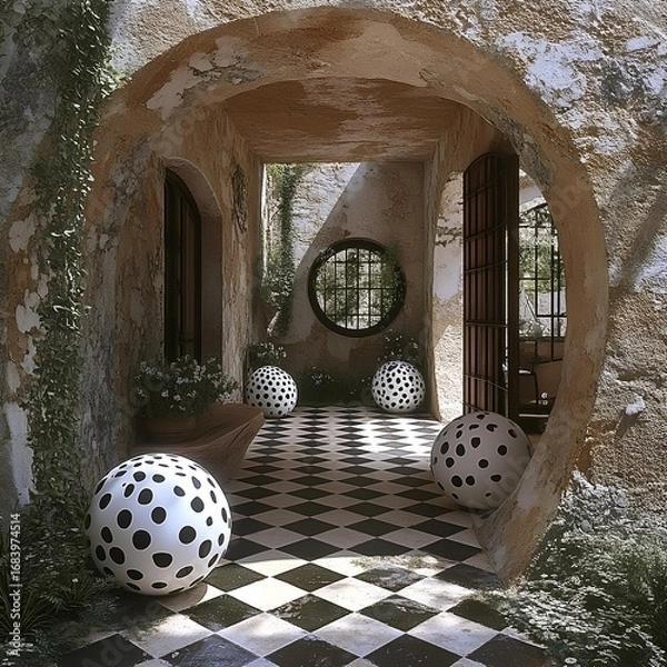 Fototapeta 
house with divergent architecture