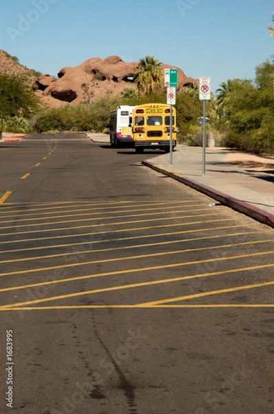 Obraz strefa załadunku autobusów