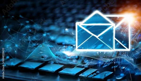 Obraz electronic mail on the internet ensures that the sent information is delivered to the addressee instantly showcasing the efficiency of electronic mail communication in today s digital age