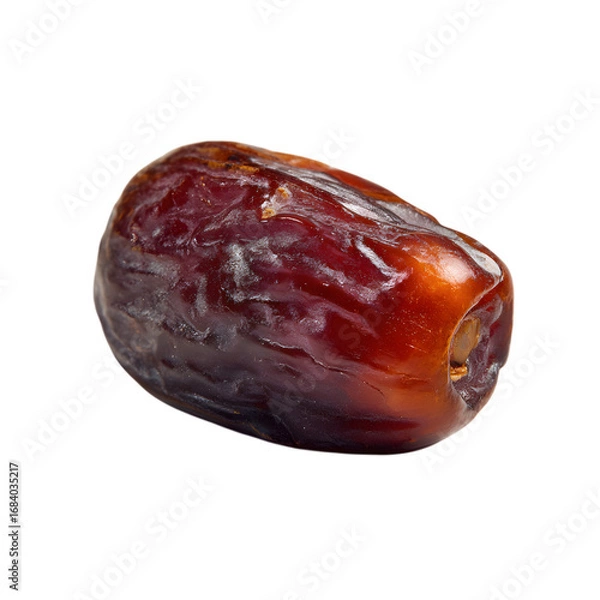 Fototapeta Juicy Medjool Date Closeup Photography of a Single Date Fruit isolated on transparent background