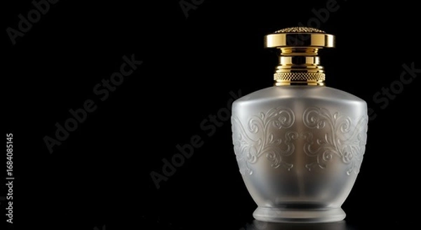 Obraz Frosted glass perfume bottle