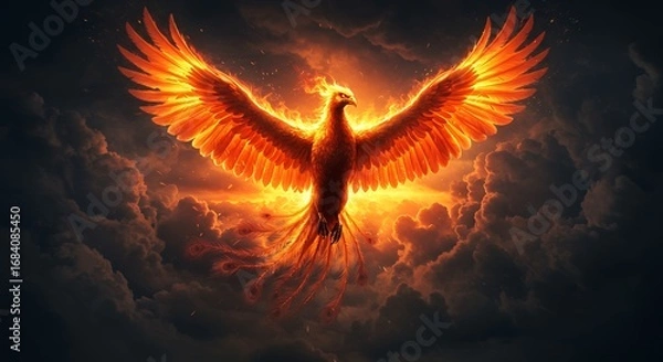 Obraz Mythical phoenix in flight