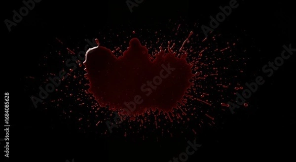 Obraz Red burst abstract graphic design