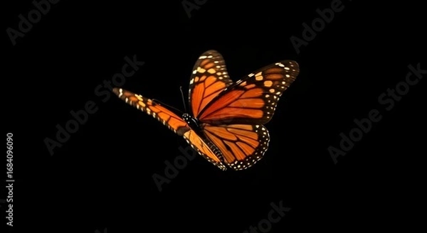 Obraz Monarch butterfly in flight