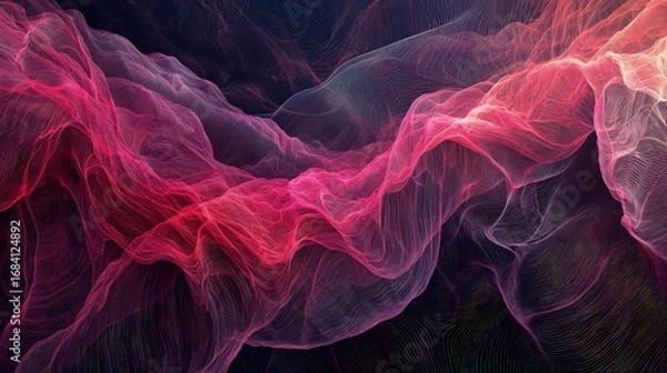 Obraz Abstract design with flowing lines and vibrant colors.